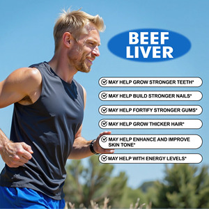 Factory Direct Beef liver Capsules with Bovine Liver Help Build Stronger Nails and Help Fortify Stronger Improve Strengthen - Product Image 5