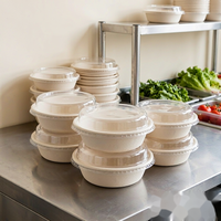 Assiettes en bagasse blanches 9-10 pouces jetables robustes élégantes pour mariages, banquets et traiteurs (vente en gros)