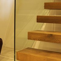 Escalier en colimaçon modulaire Prima Safety en aluminium, flottant, préfabriqué, de luxe, à double éclairage, avec poutre de support, pour intérieur