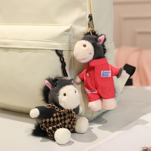 Lindo Llavero de Peluche de <span class=keywords><strong>Pony</strong></span> Vestido, Muñeco de <span class=keywords><strong>Pony</strong></span> Suave, Colgante para Bolso, Regalo para Niñas y Niños - Product Image 4