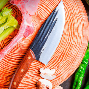 Forged pork cleaver, sharp cutting <b>knife</b>, hotel kitchen <b>knife</b>, meat processing plant sharp <b>boning</b> <b>knife</b>, thickened butcher <b>knife</b> - Product Image 1