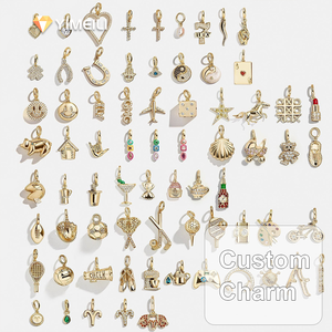 YIMEIL&Fashion Petits pendentifs en acier inoxydable plaqué or 18 carats pour bracelets, colliers, accessoires de bricolage, vente en gros - Product Image 1