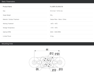 20.2x6.6 "inch fluxer Pro Drone cánh quạt lớn TC <span class=keywords><strong>micro</strong></span> lớn nhất - Product Image 5