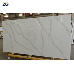 Zgstone giá bán buôn tấm thạch anh nhà bếp bàn thiết kế Jumbo Kích thước calacatta đá cẩm thạch trắng truy cập hàng đầu tấm thạch anh - Product Image 2