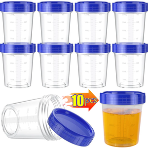 120 मिलीलीटर प्लास्टिक पीपी लैब मापने वाले कप को स्केल और कैप के साथ कप मापने - Product Image 2