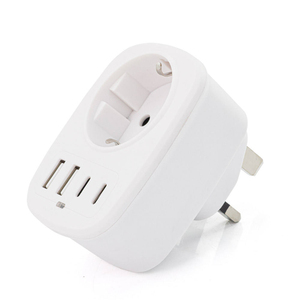 Universal Travel <b>Adapter</b> 4 Ports (2 USB-C) ABS Material China Supports USA/<b>Europe</b>/<b>UK</b>/ - Product Image 2