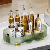 Multifunctionele PET-afvoerschalen met gouden poten voor keuken, woonkamer, badkamer, tafellamp, luxe retro theeservies, fruitorganisatie