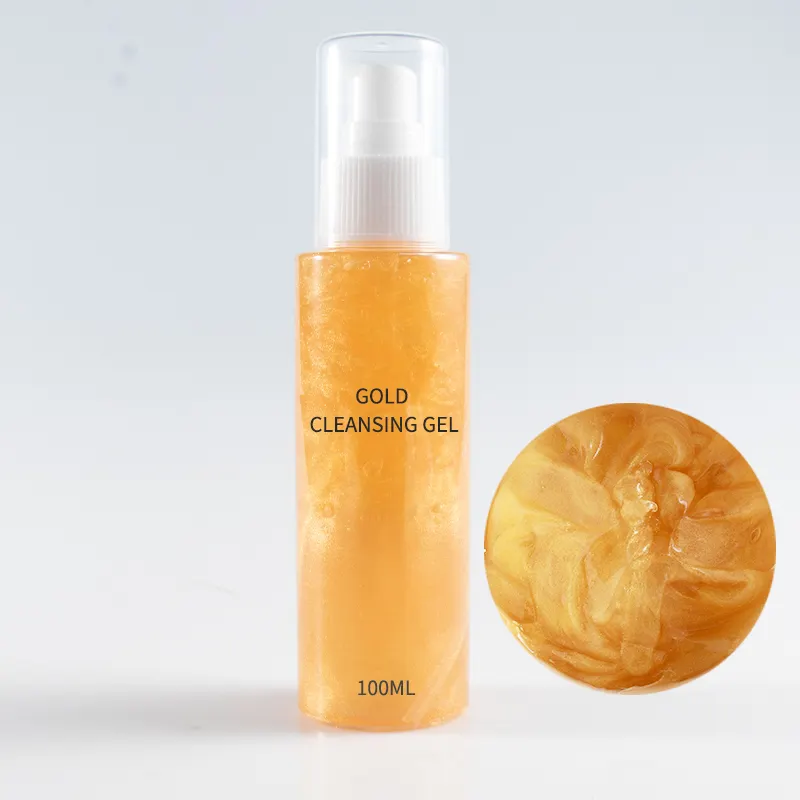 Koreaanse Private Label Beste Facial Schuimende Cleanser 24K Gold Natuurlijke Vegan Organische Whitening Schuim Gezicht Wassen