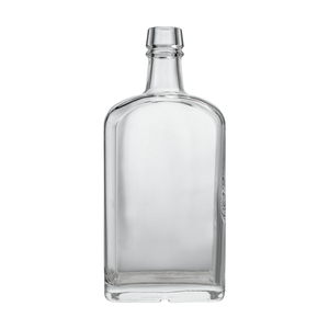 Bouteilles de verre à liqueur plates carrées en vrac, bouteilles rectangulaires de gin, bouteilles de verre à spiritueux, vodka, 750 ml - Product Image 1