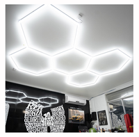 HanYin Lampe LED hexagonale pour garage, salle de sport et bureau, modèle nid d'abeille, très vendue