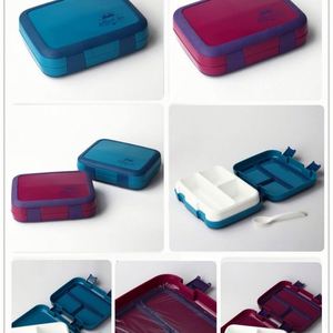 Contenedor de almuerzo escolar para niños pequeños de PP de 3 compartimentos mejorado con cuchara para niños multifunción - Product Image 5