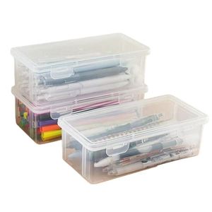 PVC Pencil case Large Capacity Suitable for <b>School</b> Students Custom Different Colors and logo - Product Image 3