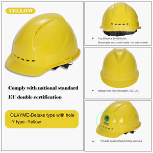 OEM 공급 업체 EN397 인증 안전 헬멧 대량 주문 최소 MOQ 500pcs 하드 모자 - Product Image 4