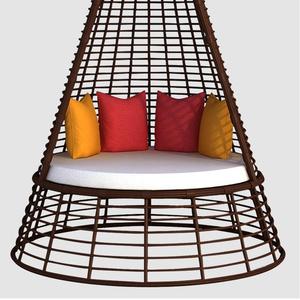 <span class=keywords><strong>Lit</strong></span> <span class=keywords><strong>de</strong></span> repos en rotin tissé <span class=keywords><strong>de</strong></span> style conique pour l'extérieur transat créatif pour patio hôtel solarium cour jardin villa loisirs cadre en aluminium - Product Image 6
