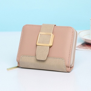 Wholesale Open Short Polyester Lining Large Capacity Luxury Famous Brand PU New Fashion Women Hand Wallet Thread Lock Decoration - Product Image 3