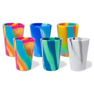 Ensemble de verres à shot en silicone réutilisables incassables personnalisés pour les spiritueux forts, sans BPA, non toxiques, avec différentes couleurs - Product Image 2