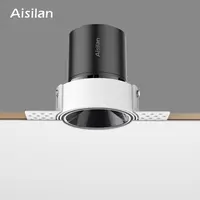 Aisilan عالية الجودة الصناعية صالون فندق فرملس سقف قابل للتعديل COB أدى راحة تركيبات الأضواء