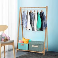 Bambus kleine Kleider ständer Kinder Dress up Lagerung Kinder Kleider ständer mit Lager regal Kinder Kleider ständer Kostüme Organizer