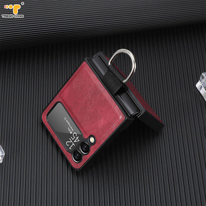 New Arrival Luxury PU Leather Mobile Phone Case <strong>Handy</strong> Key Ring <strong>Holder</strong> for Samsung Z Flip 3 2026 Handbag Cover Accessory - Product Image 2