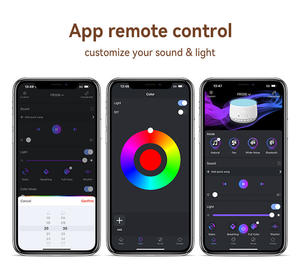 Appareil d'aide au sommeil à bruit blanc avec contrôle par <span class=keywords><strong>smartphone</strong></span>, 30 sons naturels, éclairage personnalisable et connectivité Bluetooth - Product Image 6