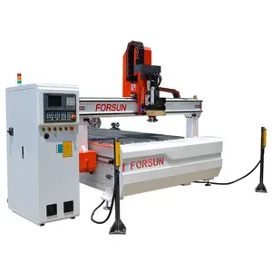 FORSUN 4D CNC Router 4 Axis Wood Router CNC 4 Axis Rotary Spindle CNC Router Machine 4 Axis with Automatic Tool Changer