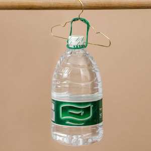 Perchas de ropa para mascotas Color dorado Mini percha Percha de ropa de metal para Teddy Dog Cat Puppet Doll Pet Store - Product Image 2