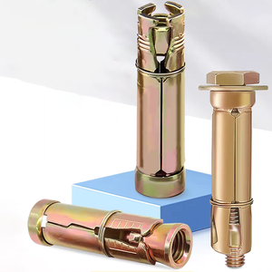 10pcs Vàng passivated 3pcs 4pcs lá chắn sửa chữa mở rộng bu lông Neo sửa chữa bu lông 20mm cho khối bê tông gạch - Product Image 1