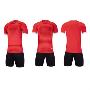 Conjunto de camiseta de fútbol para hombre personalizable de alta calidad, uniforme de entrenamiento transpirable, Impresión de nombre, servicio OEM para entrenamiento de tamaño adulto - Product Image 2