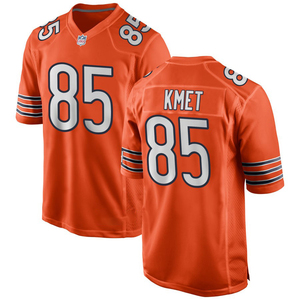 Maillots de football américain personnalisés 2026 Chicago – Tenues brodées pour jeunes avec logos – Vêtements de sport orange - Product Image 6