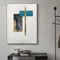 Peinture à l'huile peinte à la main sur toile, art mural moderne abstrait, cadre photo Funia, peintures originales