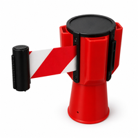 Accessoire de cône de signalisation routière : Tête de ceinture rétractable et bandes rétractables d'urgence pour cône de signalisation routière