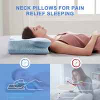 Oreiller en mousse à mémoire de forme anti-bave oreiller de voyage enroule l'oreiller en bambou mousse à mémoire portable pour dormir