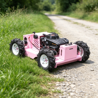 Tondeuse à gazon à roues de 550 mm, démarrage électrique, moteur à essence 4x4, autopropulsée, télécommande, certifiée CE EPA pour jardin et ferme