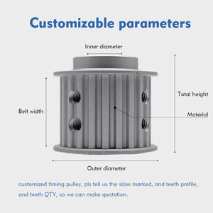 Cdriva çelik/alüminyum özel conve/ GT/XL/L/MXL/A/TA zamanlama kasnağı/zamanlama kemeri konveyörler için kasnak/CNC işleme/3D baskı - Product Image 3