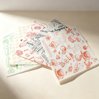 Feuilles de papier sulfurisé imprimées sur mesure, vente en gros, robustes, de qualité alimentaire, pour emballage traiteur, fabricant, usine