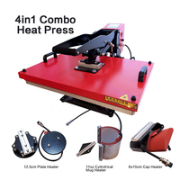 Presse à chaud combinée manuelle multifonctionnelle 8-en-1 Guangzhou Custom Brand avec contrôle de température 0-220°C 110/220V