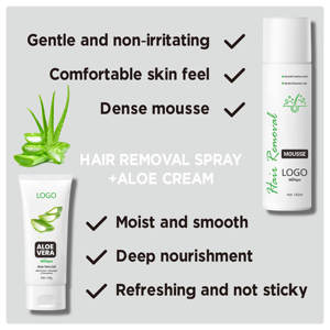 Crème et Spray Dépilatoire Personnalisables 60g & 150ml – Hydratant à l'Aloès, à base d'Extrait Naturel d'Aloe Vera - Product Image 4
