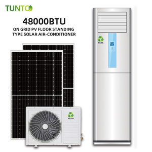 เครื่องปรับอากาศแบบตั้งพื้นไฮบริดพลังงานแสงอาทิตย์ 6 แรงม้า 4 ตัน 48k 60kBTU ประหยัดพลังงาน ใช้ได้ทั้งไฟ AC และ DC สำหรับโรงแรมและบ้าน ประหยัดพลังงาน - Product Image 2