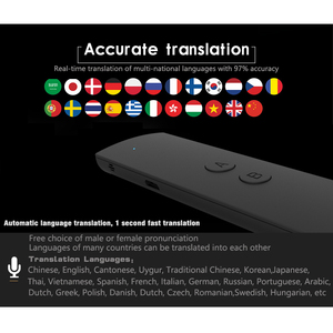 2019 Amazon Venta caliente T6 portátil inteligente de dos vías en tiempo Real 40 intérprete de lenguaje de traductor de voz - Product Image 3