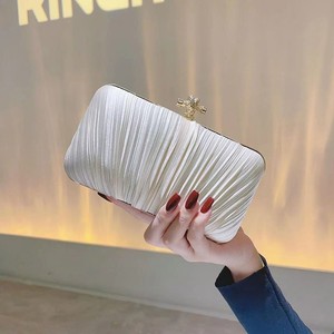 Women's Bridal <b>Wedding</b> Purse Party Prom Rhinestone <b>Clutches</b> Pearl Box Handbag Dinner Evening <b>Clutch</b> Silk Bag - Product Image 3