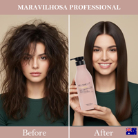 Formula Lembut Tanpa Iritasi Krim Pelurus Rambut Keratin Terhidrolisis Kekuatan Maksimum 1000ml 3-in-1 Penggunaan Profesional untuk