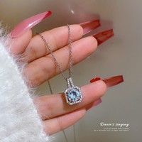 Ensemble de bijoux en acier inoxydable étincelants pour femmes en cristal CZ pierre pendentif collier anneau boucle d'oreille Offres Spéciales usine pour cadeau