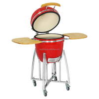 SEB KAMADO Camping Keramik-BBQ-Rauchgrill Kamado 18 Zoll Klassischer Holzkohle-Schaschlik-Grill Joe Barbecue Brazier