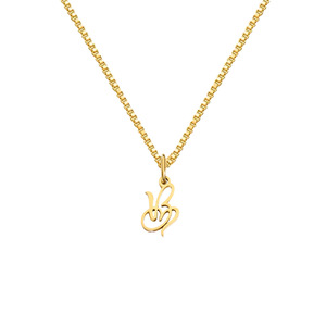 Collar de corazón inicial, collar de 26 letras de, regalo de cumpleaños personalizado para <span class=keywords><strong>novia</strong></span> de mujer - Product Image 3