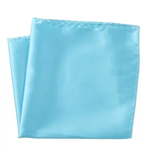 Homens Ternos de Festa de Casamento de Cetim Cor Sólida Simples Lenço para Os Homens Bolso Praça 2022 Seda Moda Quente 30*30CM Preto Vermelho Azul