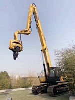 Martillo Vibratorio para Excavadoras de 20-30 Toneladas, Brazo Extensible, Bomba de Rodamientos, Motor para Hincado de Pilotes, Profundidad de Perforación de 4-8m, Alta Eficiencia, Fácil de Usar