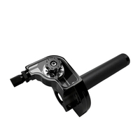 Ensemble de poignée de gaz universelle en aluminium de 7/8 pouces (22 mm) à réglage rapide pour moto tout-terrain avec couvercle transparent