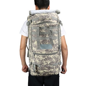 60L Multi-fonctionnel Molle Tactique <span class=keywords><strong>Sac</strong></span> À Dos En Plein Air Randonnée Couverture De Pluie Voyage Bagages Sacs - Product Image 1