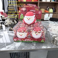 Nouvelle série de jouets en caoutchouc souple de Noël transfrontalière : Père Noël, Bonhomme de neige, Élan – Grand jouet anti-stress à rebond lent, idéal comme cadeau.