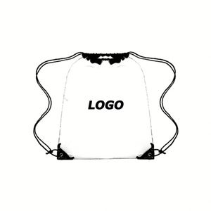 <b>Clear</b> PVC Drawstring <b>Backpack</b> Waterproof Marathon Gear Bag for Promotions - Product Image 1